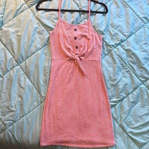Pink/White Striped Dress